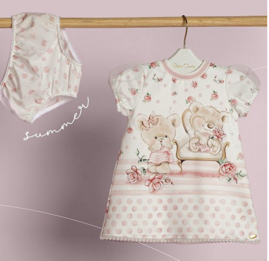 Vestido Bebe Urso Petit Cherie Via Kids