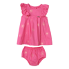 Imagem de VESTIDO BEBE ROSA COM PREGAS